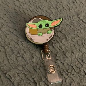 Baby Yoda ID Badge Reel